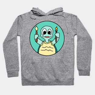 Teal Turtle Merit Badge Hoodie